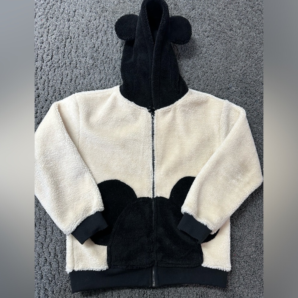 Disney Forever 21 - Black and Cream Mikey Hooded Jacket